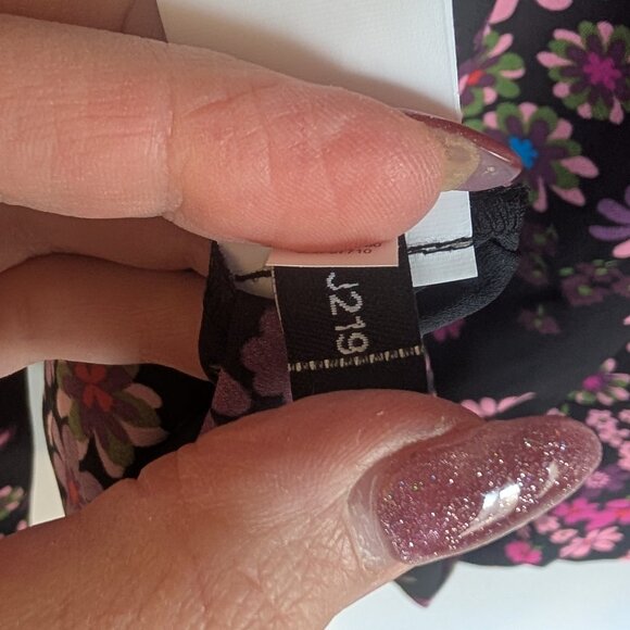 Kate Spade Bora Flora Long Sleevel Floral Top Blouse Size Large - Picture 11 of 14